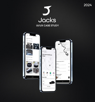 Jacks 3d animation booking app branding clean ui driver app graphic design interactive design logo minimal ui modern app design passenger app smart mobility ui