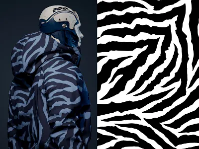 Zebra Pattern * CYPHER COLLECTION 2d 3d alpha artstation asset clothing decal edgy illustration pattern substance painter themoshpit videogame