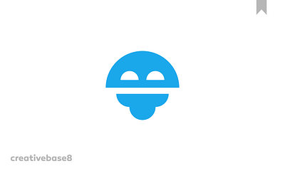 CreativeBot: A playful combination of "creative" and "robot. ai animation bot bot logho branding graphic design logo minimal bot