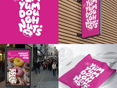 YumYum Dougnuts branding graphic design logo ui