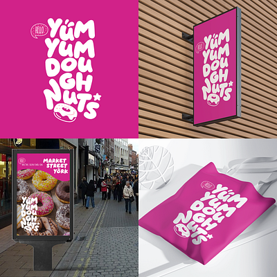 YumYum Dougnuts branding graphic design logo ui