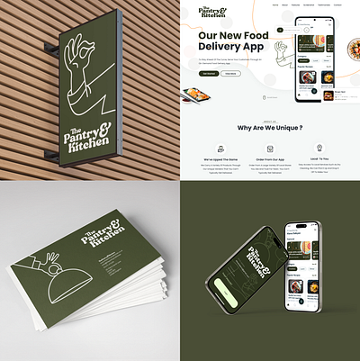 The Pantry & Kitchen branding branding design design graphic design logo ui ux