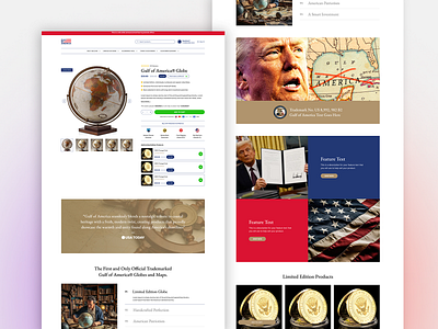 Gulf Of America figma product page shopify web design web development