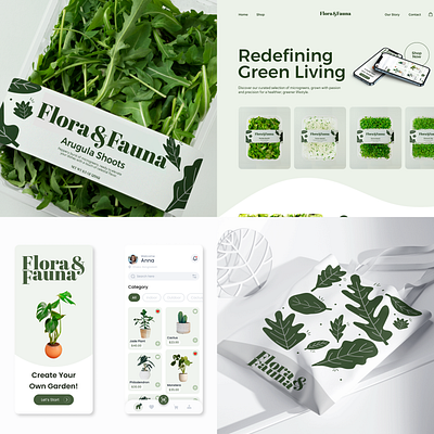 Flora&Fauna branding branding design design graphic design logo ui ux