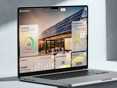 Optimizing Solar Power with Solarex – A UI/UX Case Study branding graphic design landing page logo mobile app product design saas solarx typography ui ux website