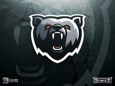 Bear Sports Logo bear bear logo dasedesigns gaming identity logo logo design mascot mascot logo premade mascot sports sports logo