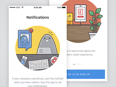 Passport iOS Onboarding design envoy illustrations ios mobile onboarding ui