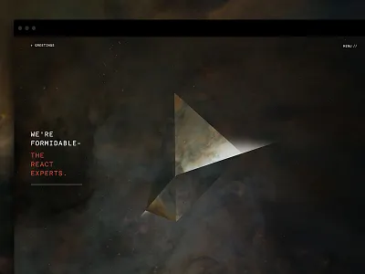 Ui Dribbble Formidable Home canvas css fluid formidable homepage interactive javascript keyframes space web