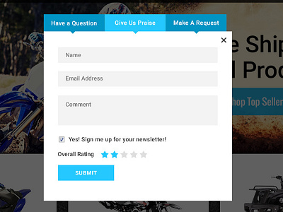 Feedback Form bootstrap ecommerce responsive uxui web design