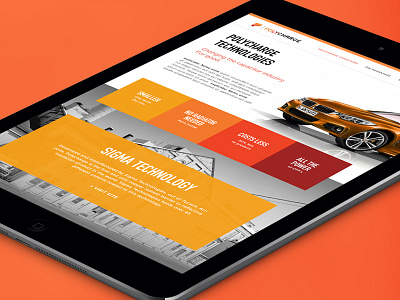 Polycharge Website design electric electricity orange ui web website