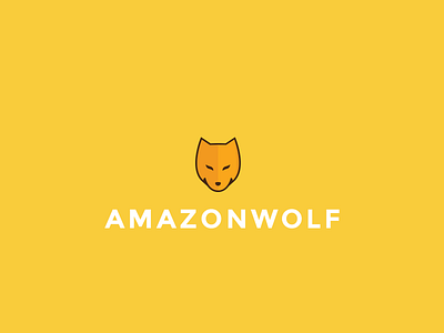 Amazon Wolf logo animal branding wolf yellow