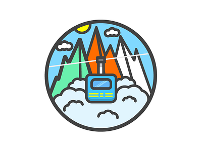 Cable Car alps cable car clouds explore lift mountains outdoors