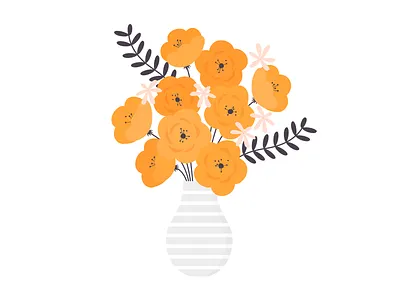 Bouquet of flowers bouquet branches california celebration fleurs flowers fête des mères mothers mothers day plants poppies vase