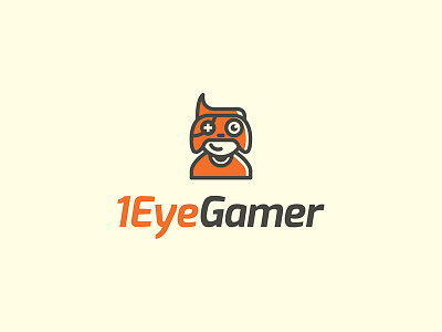 1EyeGamer game illustration joystick logo design