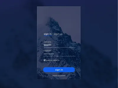 Login dailyui form login sign in sign up