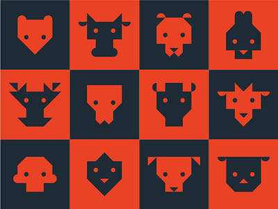 Chinese Zodiac animal china chinese geometrical zodiac