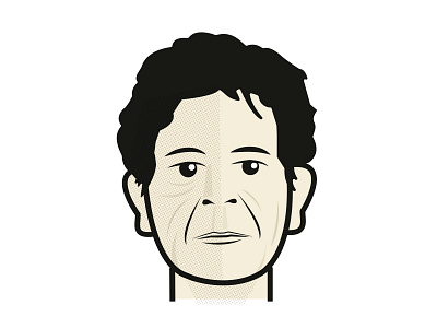 Lou Reed illustration loureed thefacesofdeadrockstars