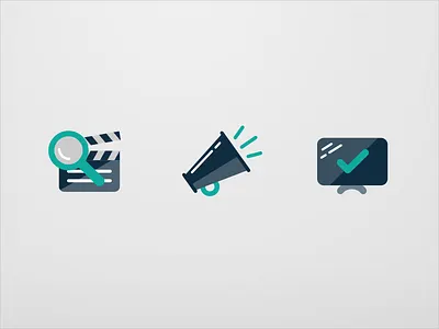 Reelgood V2 Icons app color flat icons illustration ios movies