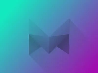 Paper M letter m mark