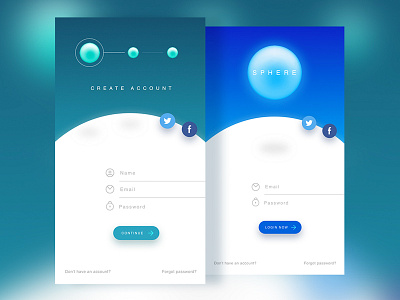 Sphere ◉ - Sign Up Screen app berlin branding design designer graphic interface ios sign ui ux