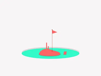 Whaling golf ice illustration submarine whale