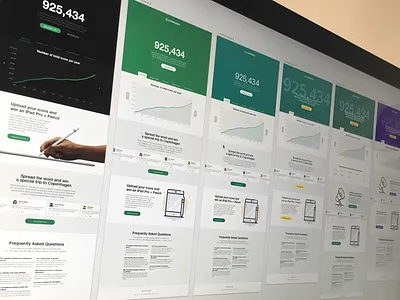 925,434 icons chart design landing onemillionicons page sketch web