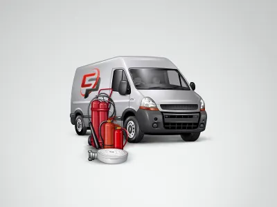 Fire equipment equipment fire fire extinguisher icon transport