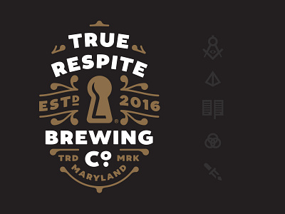 True Respite Brewing Company beer branding carft beer shepherd true respite