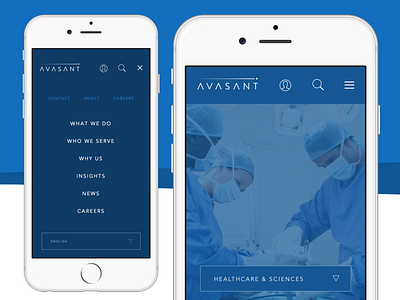 Mobile Breakpoints angles consulting dropdown hamburger login menu mobile navigation search