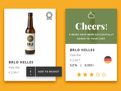 Craft Beer Shop add to basket beer cart craft craft beer ecommerce shop ui