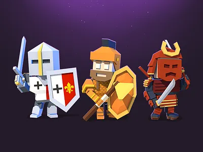 Characters characters cube game gamedev lowpoly