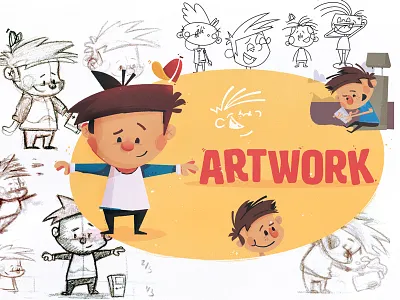 Wyley process sketches and all that character design childrens book illustration kickstarter process sketch sketches