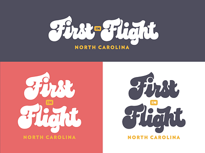 First in Flight apparel apparel design handlettered nc north carolina shirt design