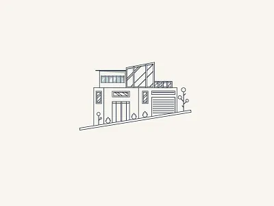 Modern Home #2: On a Hill architecture geometric mordern home