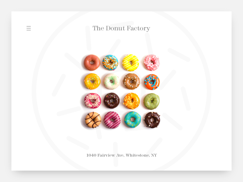 Example of The Donut Factory