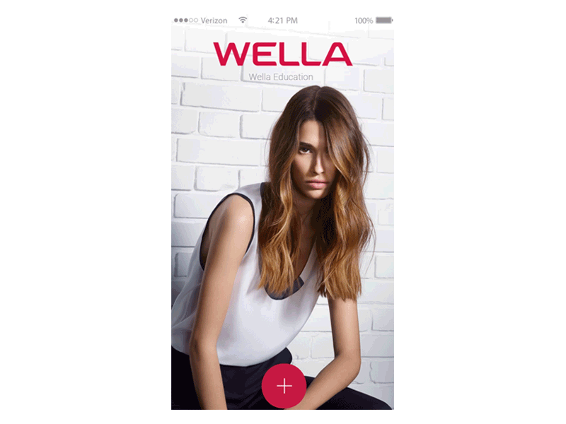 Wella App Menu Animation animation app fluid icon ios liquid logo motion motion graphics ui wella