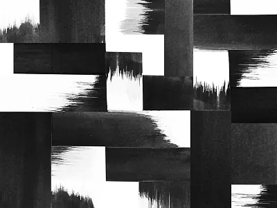 Collage black black and white brush collage paint