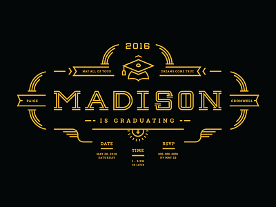 Lil' Sis is Grown badge blackandyellow design family graduation illustration print type