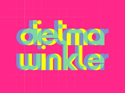 Dietmar Winkler design dietmar winkler geometric grid type typography