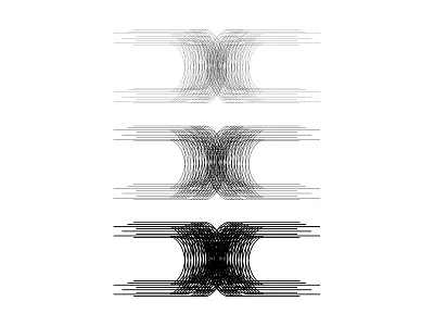 Letter 'x' letter x line weight multiple lines typography
