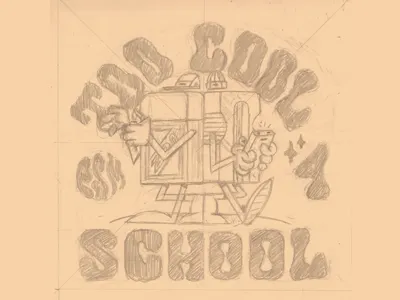 PSM COLLAB character design erase sketch t shirt design