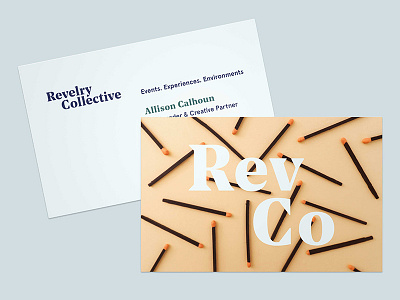 Revelry Collective Business Cards business cards identity logo mark symbol