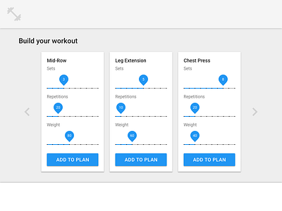 #dailyui #041 - Custom workout plan daily ui dailymaterial dailyui material material ui materialui review workout workout plan workout tracker