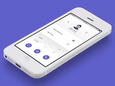 Day 025 - Contact Profile 025 app challenge contact dailyui flat mobile profile screen ui