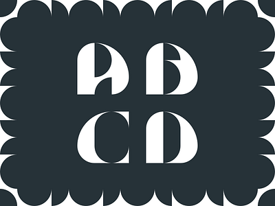 Curvy abstract illustration lettering pattern typography