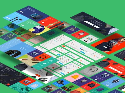 Multicolor UI Kit - "E-Commerce" color e commerce fashion magazine multicolor product shop store ui ui kit ux