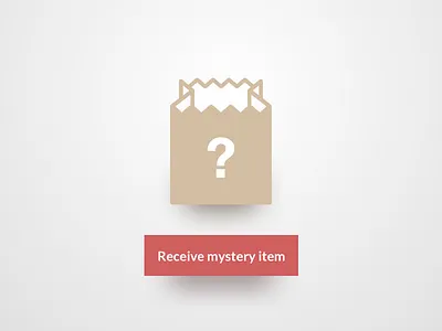 Daily UI #097 - Giveaway 097 button dailyui giveaway mystery paper bag question mark