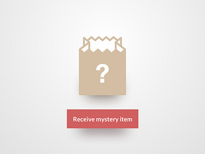 Daily UI #097 - Giveaway 097 button dailyui giveaway mystery paper bag question mark