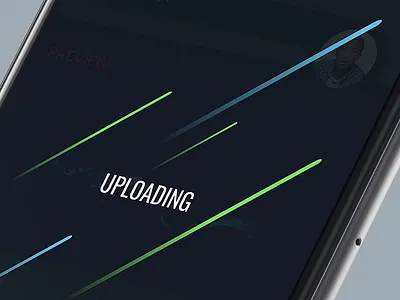 Uploading app design ios music record screen sound ui upload uploading ux