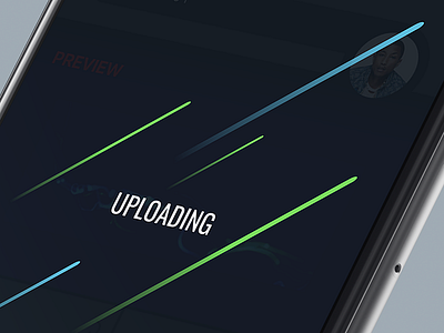Uploading app design ios music record screen sound ui upload uploading ux